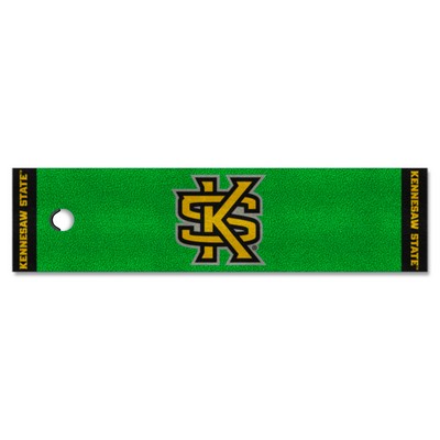 Fan Mats  LLC Kennesaw State Owls Putting Green Mat Green