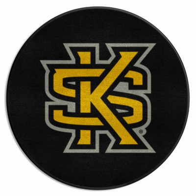 Fan Mats  LLC Kennesaw State Owls Puck Mat Black