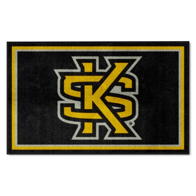 Fan Mats  LLC Kennesaw State Owls 4x6 Rug Black