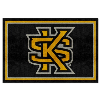 Fan Mats  LLC Kennesaw State Owls 5x8 Rug Black