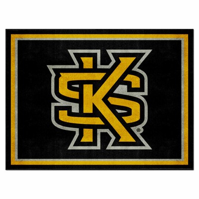 Fan Mats  LLC Kennesaw State Owls 8x10 Rug Black