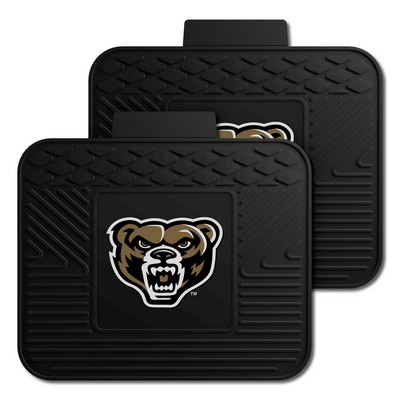 Fan Mats  LLC Oakland Golden Grizzlies 2 Utility Mats Black