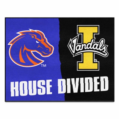 Fan Mats  LLC House Divided Boise State / Idaho House Divided Mat Multi