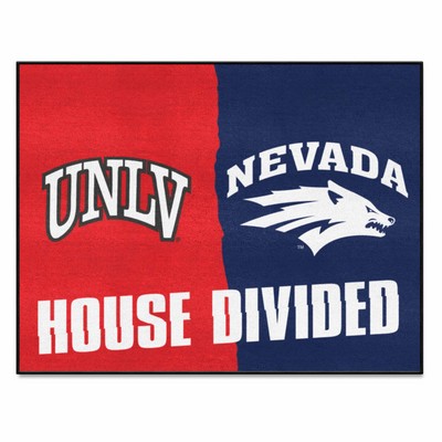 Fan Mats  LLC House Divided UNLV / Nevada House Divided Mat Multi