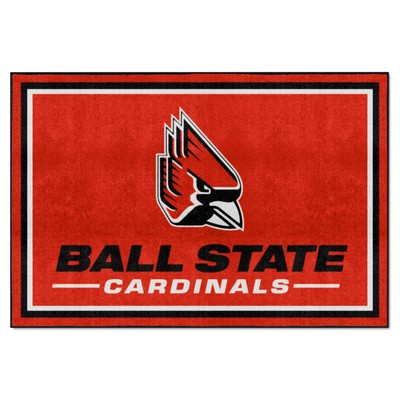 Fan Mats  LLC Ball State Cardinals 5x8 Rug Red