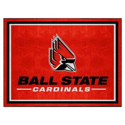 Fan Mats  LLC Ball State Cardinals 8x10 Rug Red