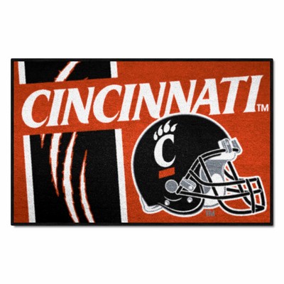 Fan Mats  LLC Cincinnati Bearcats Starter Mat Uniform Black