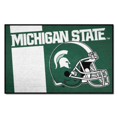 Fan Mats  LLC Michigan State Spartans Starter Mat Uniform Green