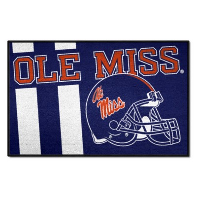 Fan Mats  LLC Ole Miss Rebels Starter Mat Uniform Navy