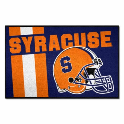 Fan Mats  LLC Syracuse Orange Starter Mat Accent Rug - 19in. x 30in., Unifrom Design Blue