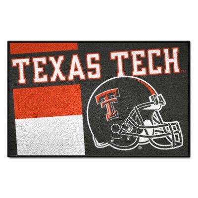 Fan Mats  LLC Texas Tech Red Raiders Starter Mat Uniform Black