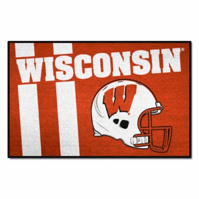 Fan Mats  LLC Wisconsin Badgers Starter Mat Uniform Red