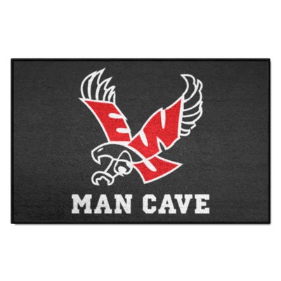 Fan Mats  LLC Eastern Washington Eagles Starter Mat Man Cave Black