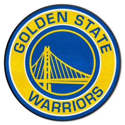 Fan Mats  LLC Golden State Warriors Roundel Mat Royal