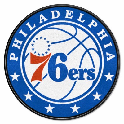 Fan Mats  LLC Philadelphia 76ers Roundel Mat Blue