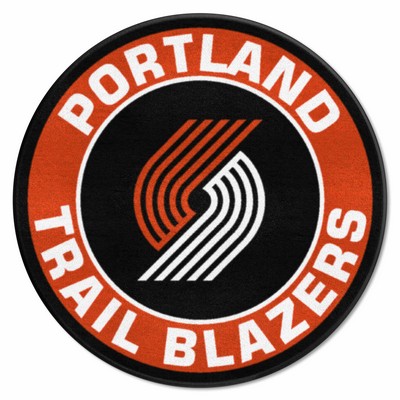 Fan Mats  LLC Portland Trail Blazers Roundel Mat Red