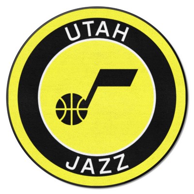 Fan Mats  LLC Utah Jazz Roundel Mat Yellow