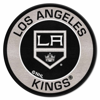 Fan Mats  LLC Los Angeles Kings Roundel Mat Black