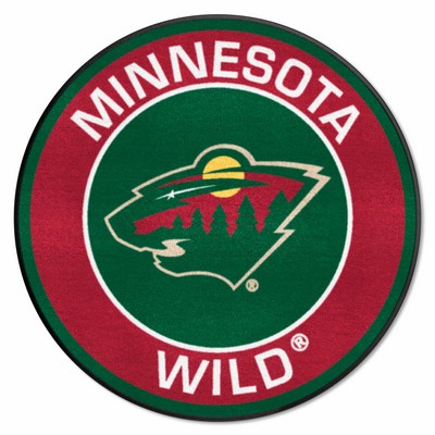 Fan Mats  LLC Minnesota Wild Roundel Mat Green