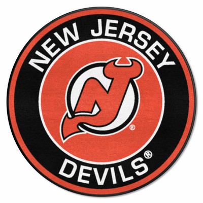 Fan Mats  LLC New Jersey Devils Roundel Mat Black