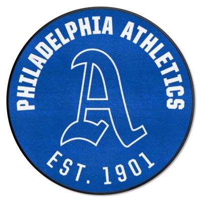 Fan Mats  LLC Philadelphia Athletics Roundel Mat Retro Blue