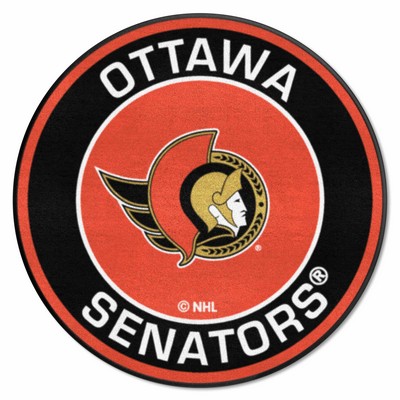 Fan Mats  LLC Ottawa Senators Roundel Mat Red