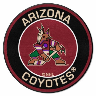 Fan Mats  LLC Arizona Coyotes Roundel Mat Black