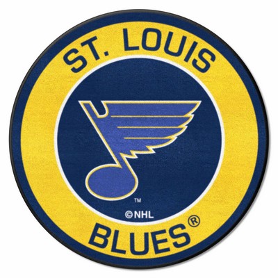 Fan Mats  LLC St. Louis Blues Roundel Mat Royal