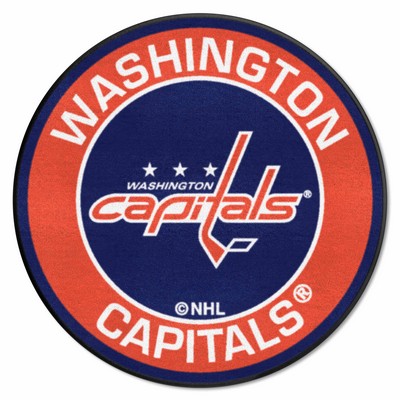 Fan Mats  LLC Washington Capitals Roundel Mat Red