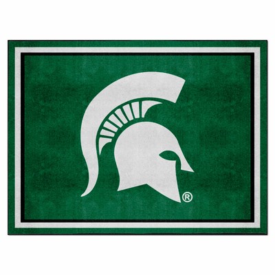 Fan Mats  LLC Michigan State Spartans 8x10 Rug Green