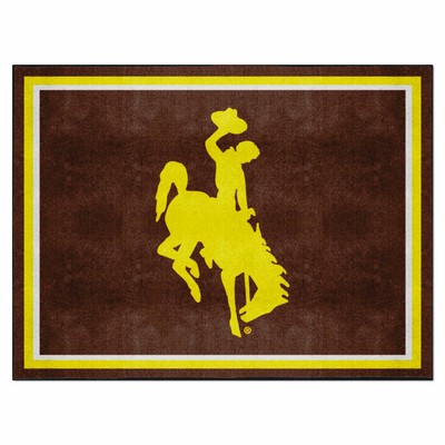 Fan Mats  LLC Wyoming Cowboys 8x10 Rug Brown