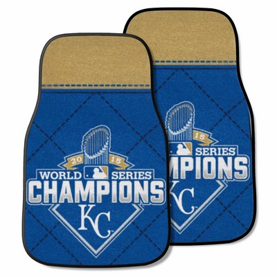 Fan Mats  LLC Kansas City Royals 2-pc Carpet Car Mat Set Blue