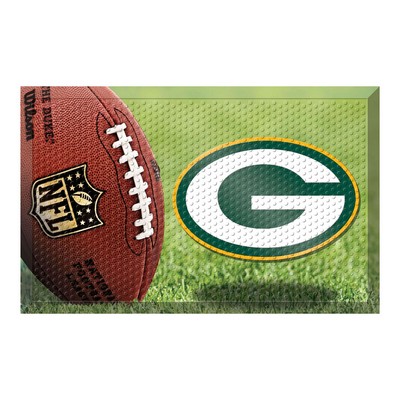 Fan Mats  LLC Green Bay Packers Rubber Scraper Door Mat Photo