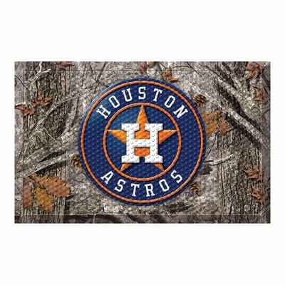 Fan Mats  LLC Houston Astros Camo Scraper Mat Camo