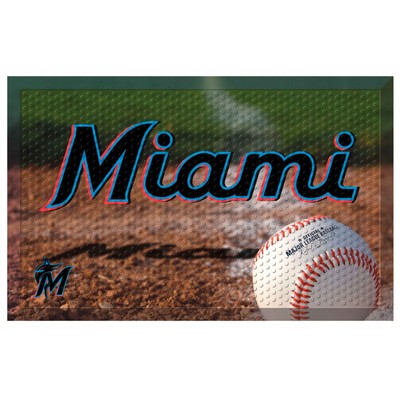 Fan Mats  LLC Miami Marlins Scraper Mat Photo