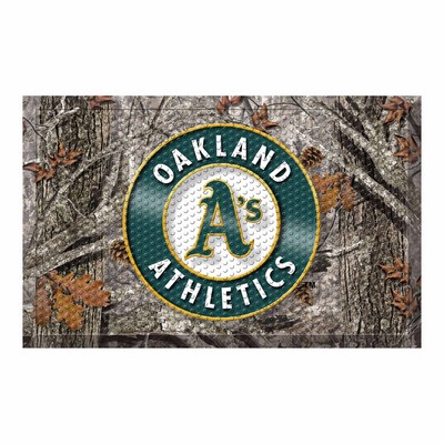 Fan Mats  LLC Oakland Athletics Camo Scraper Mat Camo