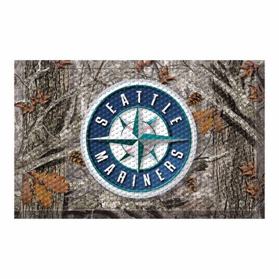 Fan Mats  LLC Seattle Mariners Camo Scraper Mat Camo