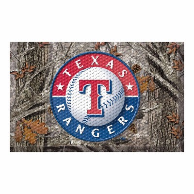 Fan Mats  LLC Texas Rangers Camo Scraper Mat Camo