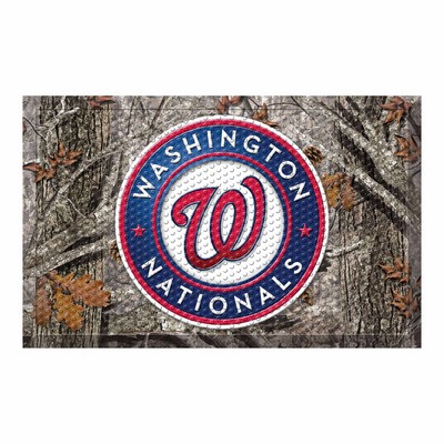 Fan Mats  LLC Washington Nationals Camo Scraper Mat Camo