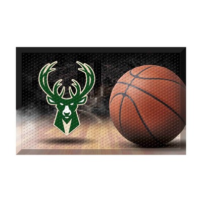 Fan Mats  LLC Milwaukee Bucks Scraper Mat Photo