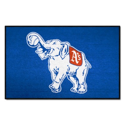 Fan Mats  LLC Philadelphia Athletics Starter Mat Retro Blue