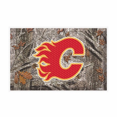 Fan Mats  LLC Calgary Flames Camo Scraper Mat Camo