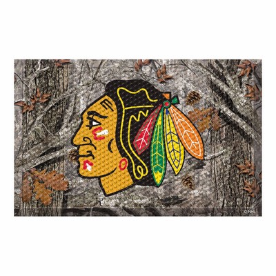 Fan Mats  LLC Chicago Blackhawks Camo Scraper Mat Camo