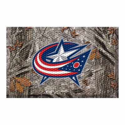 Fan Mats  LLC Columbus Blue Jackets Camo Scraper Mat Camo