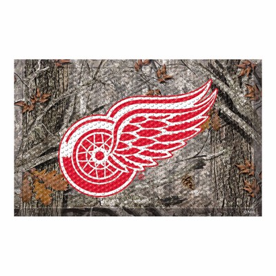 Fan Mats  LLC Detroit Red Wings Camo Scraper Mat Camo