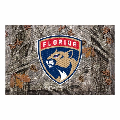 Fan Mats  LLC Florida Panthers Camo Scraper Mat Camo