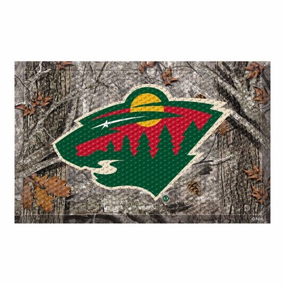 Fan Mats  LLC Minnesota Wild Camo Scraper Mat Camo