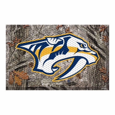 Fan Mats  LLC Nashville Predators Camo Scraper Mat Camo