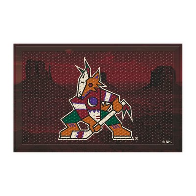 Fan Mats  LLC Arizona Coyotes Camo Scraper Mat Camo