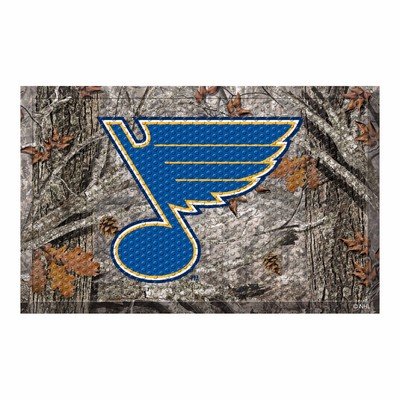 Fan Mats  LLC St. Louis Blues Camo Scraper Mat Camo